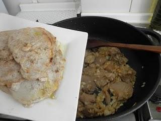 Cinta de lomo en salsa de setas