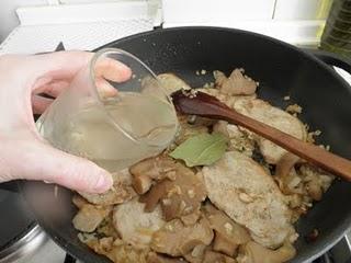 Cinta de lomo en salsa de setas