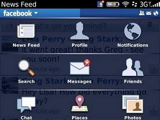 Facebook para BlackBerry v2.0 Beta 3
