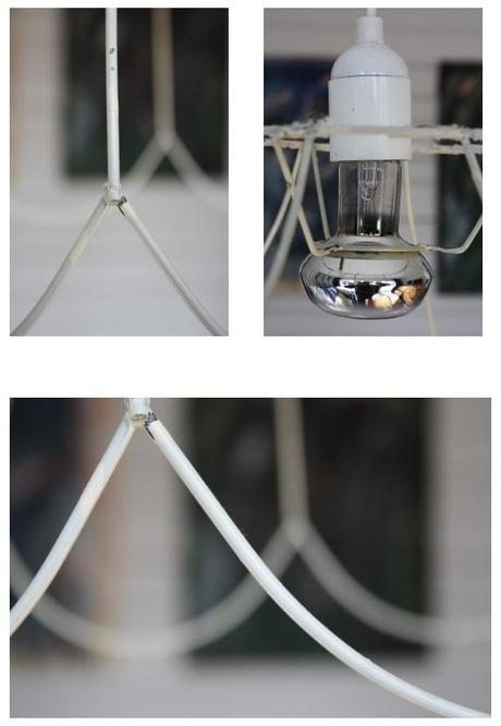 Antes y después de la estructura de una lámpara