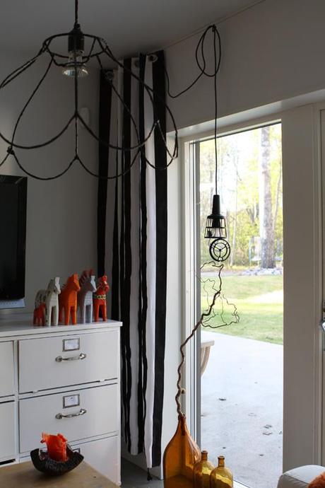 Antes y después de la estructura de una lámpara