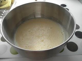Bizcocho de Cola Cao con nata