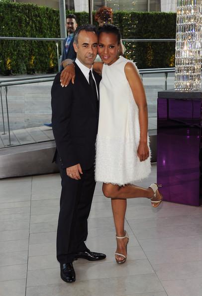 Designer Francisco Costa (L) and actress Kerry Washington attend the 2011 CFDA Fashion Awards at Alice Tully Hall, Lincoln Center on June 6, 2011 in New York City.