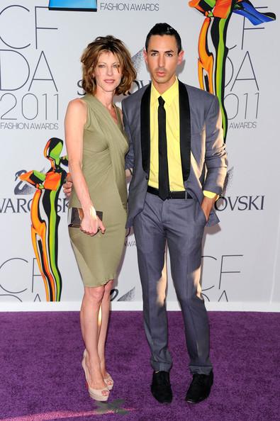 Editor-in-chief of Elle, Roberta Myers and designer Christian Cota attend the 2011 CFDA Fashion Awards at Alice Tully Hall, Lincoln Center on June 6, 2011 in New York City.