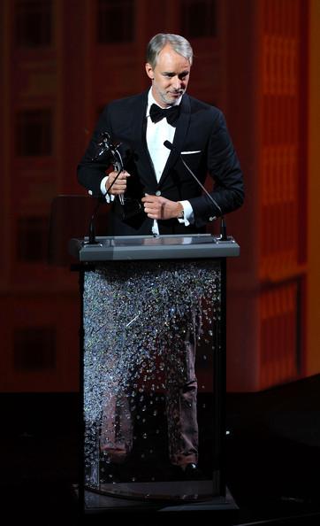 Menswear Designer of the Year winner Michael Bastian speaks on stage during the 2011 CFDA Fashion Awards at Alice Tully Hall, Lincoln Center on June 6, 2011 in New York City.