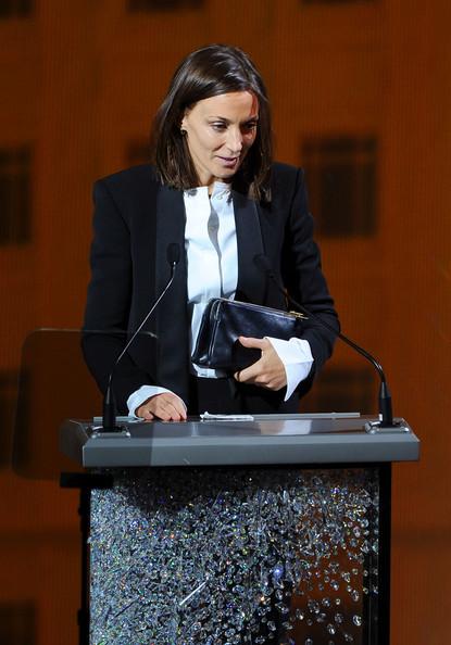 International Award winner Phoebe Philo for Celine speaks on stage during the 2011 CFDA Fashion Awards at Alice Tully Hall, Lincoln Center on June 6, 2011 in New York City.