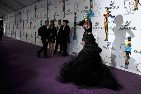 Lady Gaga attends the 2011 CFDA Fashion Awards at Alice Tully Hall, Lincoln Center on June 6, 2011 in New York City.
