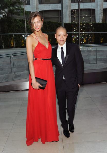 Model Karlie Kloss (L) and designer Jason Wu attend the 2011 CFDA Fashion Awards at Alice Tully Hall, Lincoln Center on June 6, 2011 in New York City.