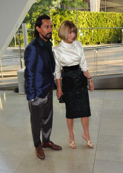 Designer Haider Ackermann (L) and Vogue Editor-in-Chief Anna Wintour attend the 2011 CFDA Fashion Awards at Alice Tully Hall, Lincoln Center on June 6, 2011 in New York City.