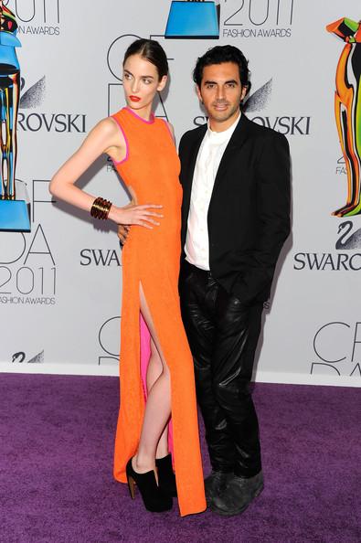 Zuzanna Bijoch and Yigal Azrouel attend the 2011 CFDA Fashion Awards at Alice Tully Hall, Lincoln Center on June 6, 2011 in New York City.