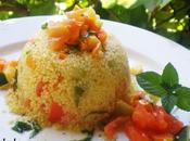 Cuscús naranja verduras aceite menta (Microondas)