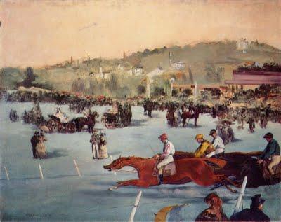 Carreras de caballos en el Bois de Boulogne