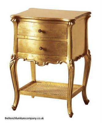 Muebles franceses dorados