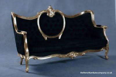 Muebles franceses dorados