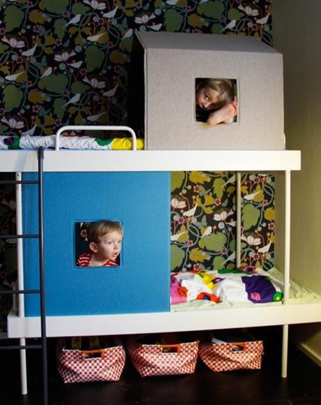 cama-casita3 Literas con forma de cabaña de aalto+aalto