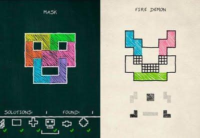 Doodle Fit, dibuja figuras con fichas del Tetris
