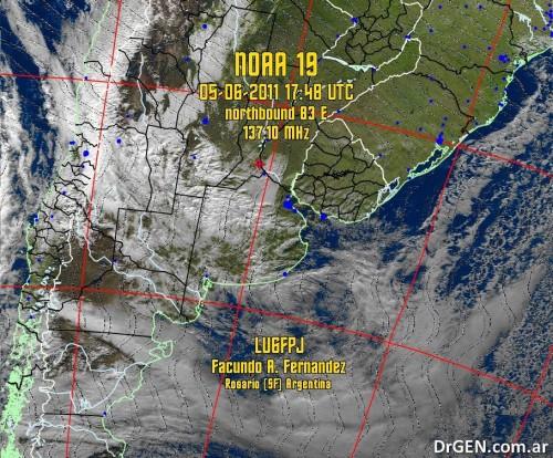 cenizas volcán noaa 500x414 Nube de cenizas Volcán Puyehue (imagen satelital)