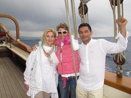 con los padres de Victoria Ivaylova