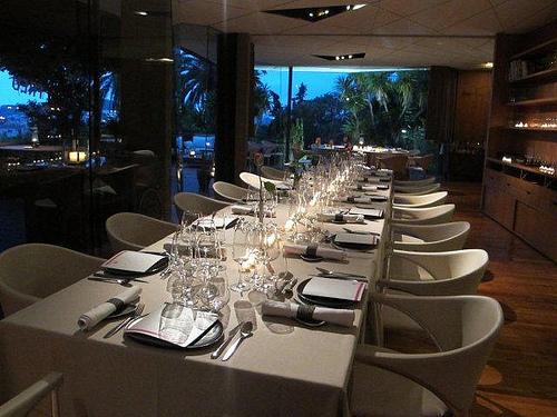 Mesa para la cena en el hotel Guitart Monterrey