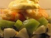 Ensalada langostinos kiwi