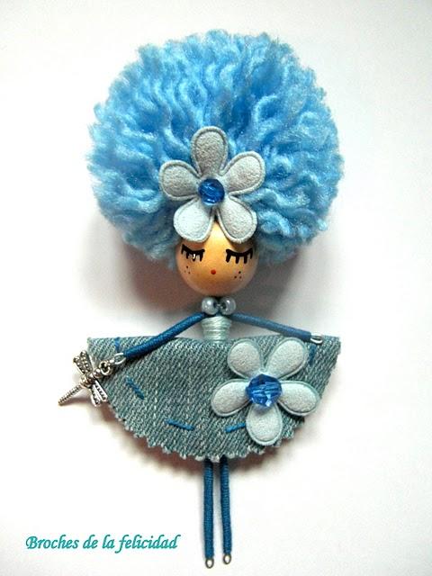 Azul cielo y vaquero.