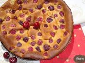 Pastel cremoso Cerezas
