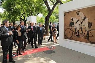 Galería Urbana del Museu Nacional d’Art de Catalunya en el Paseo de Recoletos