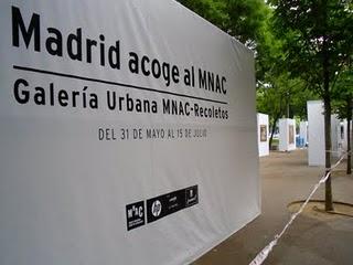 Galería Urbana del Museu Nacional d’Art de Catalunya en el Paseo de Recoletos