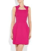 Antonio Berardi Fuchsia Stretch Cotton-Crepe Dress Profile Photo