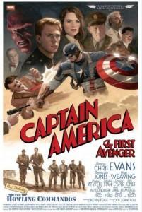 captain-america-poster Cine-Poster “retro” para Capitán América:Primer Vengador