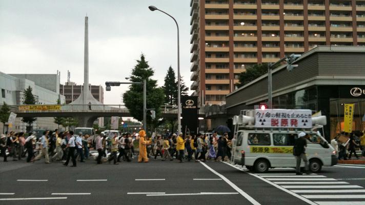Manifestación anti-nuclear en Japón