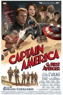 Poster retro especial para Captain America