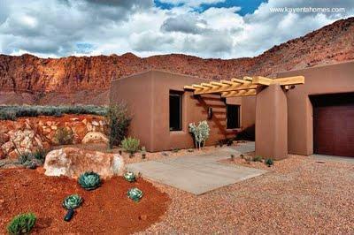 Casa de adobe moderna Casa de adobe moderna