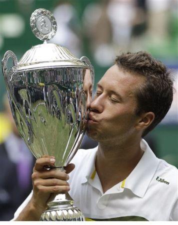 ATP de Halle: Kohlschreiber festejó en su tierra