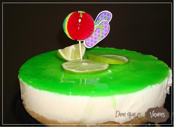 Chispeante Mojito Cheesecake  {Tarta de Mojito}