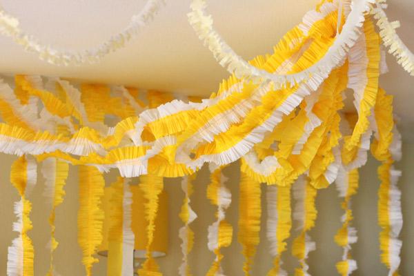 yellow-party-streamers