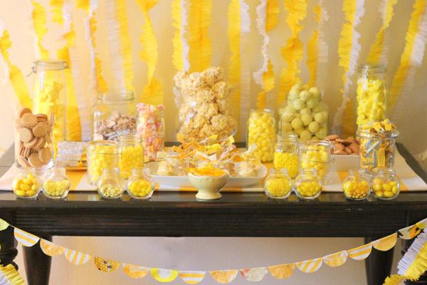 yellow-and-white-third-birthday-party