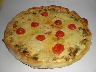 Quiche de calabacines al aroma de orégano  y albahaca