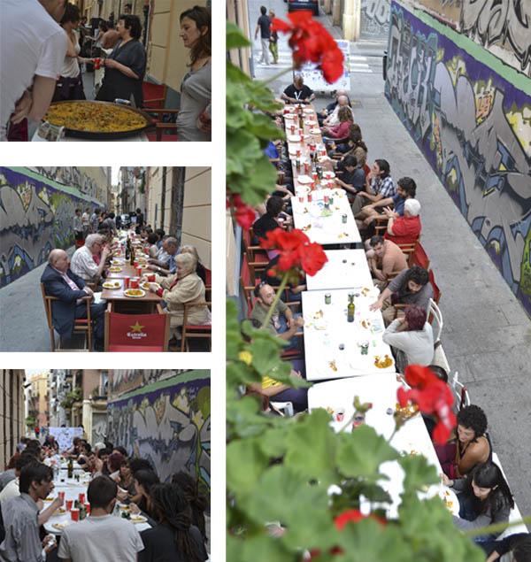 zuloark Jornadas de acción vecinal en Velluters espacio público ciudades Apropiaciones urbanas acción urbana 