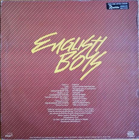 English Boys-On the edge Lp 1982