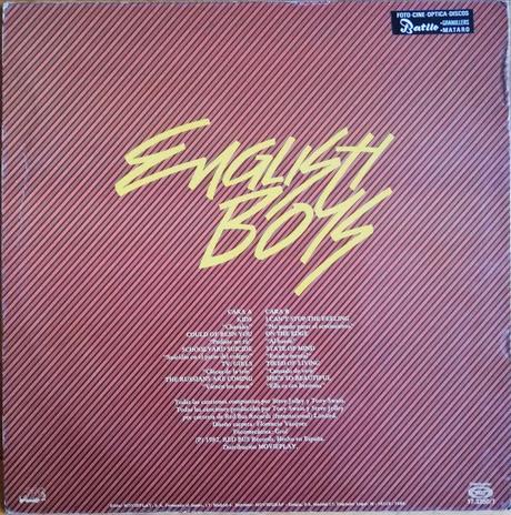 English Boys-On the edge Lp 1982 English Boys-On the edge Lp 1982