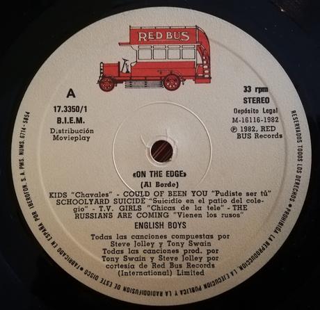 English Boys-On the edge Lp 1982 English Boys-On the edge Lp 1982