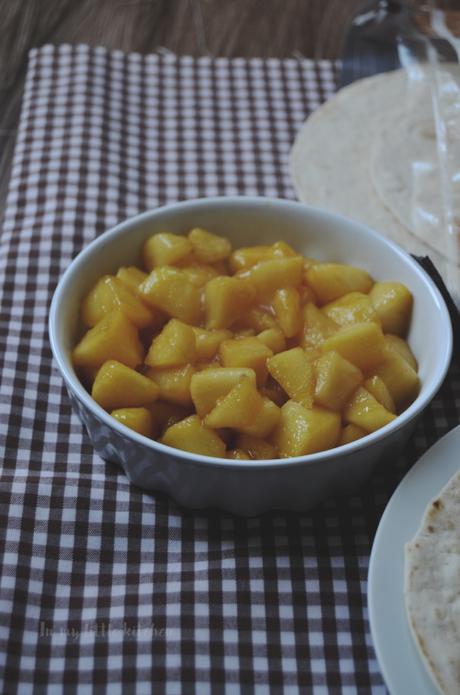 Crepes de dulce de leche rellenos de manzana caramelizada con Degustabox