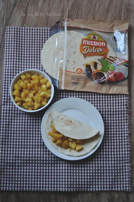 Crepes de dulce de leche rellenos de manzana caramelizada con Degustabox