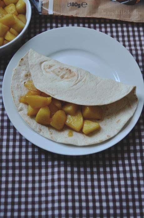 Crepes de dulce de leche rellenos de manzana caramelizada con Degustabox