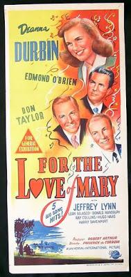 POR EL AMOR DE MARY (For the love of Mary) (USA, 1948) Romántico, Comedia