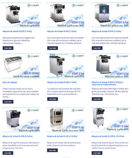 Catalogo MAQUINAS DE HELADO