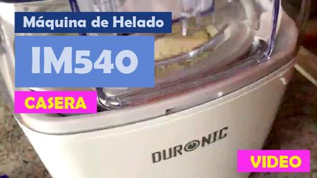 Video funcionamiento maquina de helado casera no industrial