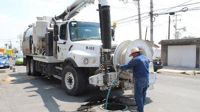 DESAZOLVA CAEM 946 KILÓMETROS EN REDES DE DRENAJE EN 2019