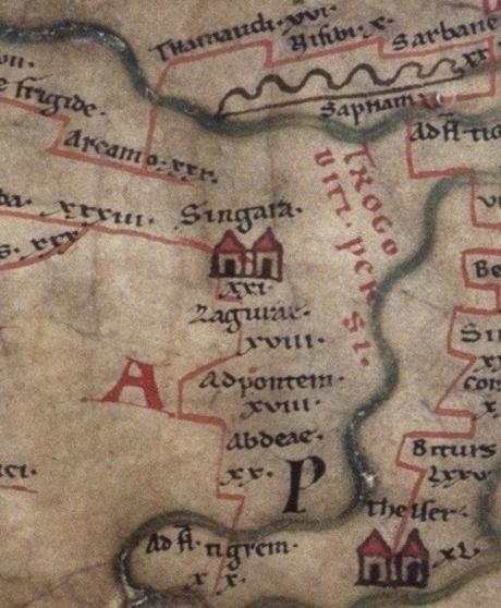 La tabula Peutingeriana o Tabla de Peutinger. La tabula Peutingeriana o Tabla de Peutinger.